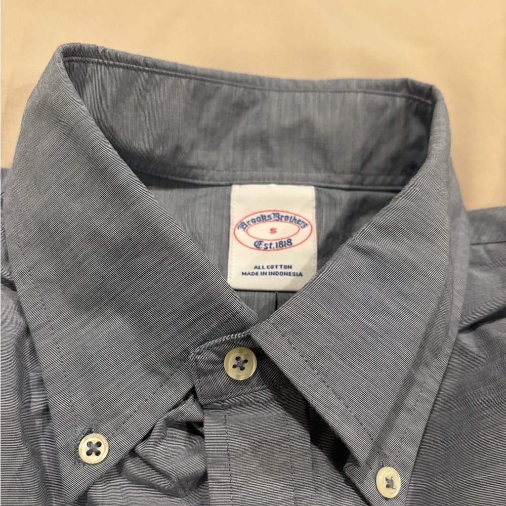 Brooks Brothers Gray Casual Button-Down Shirt